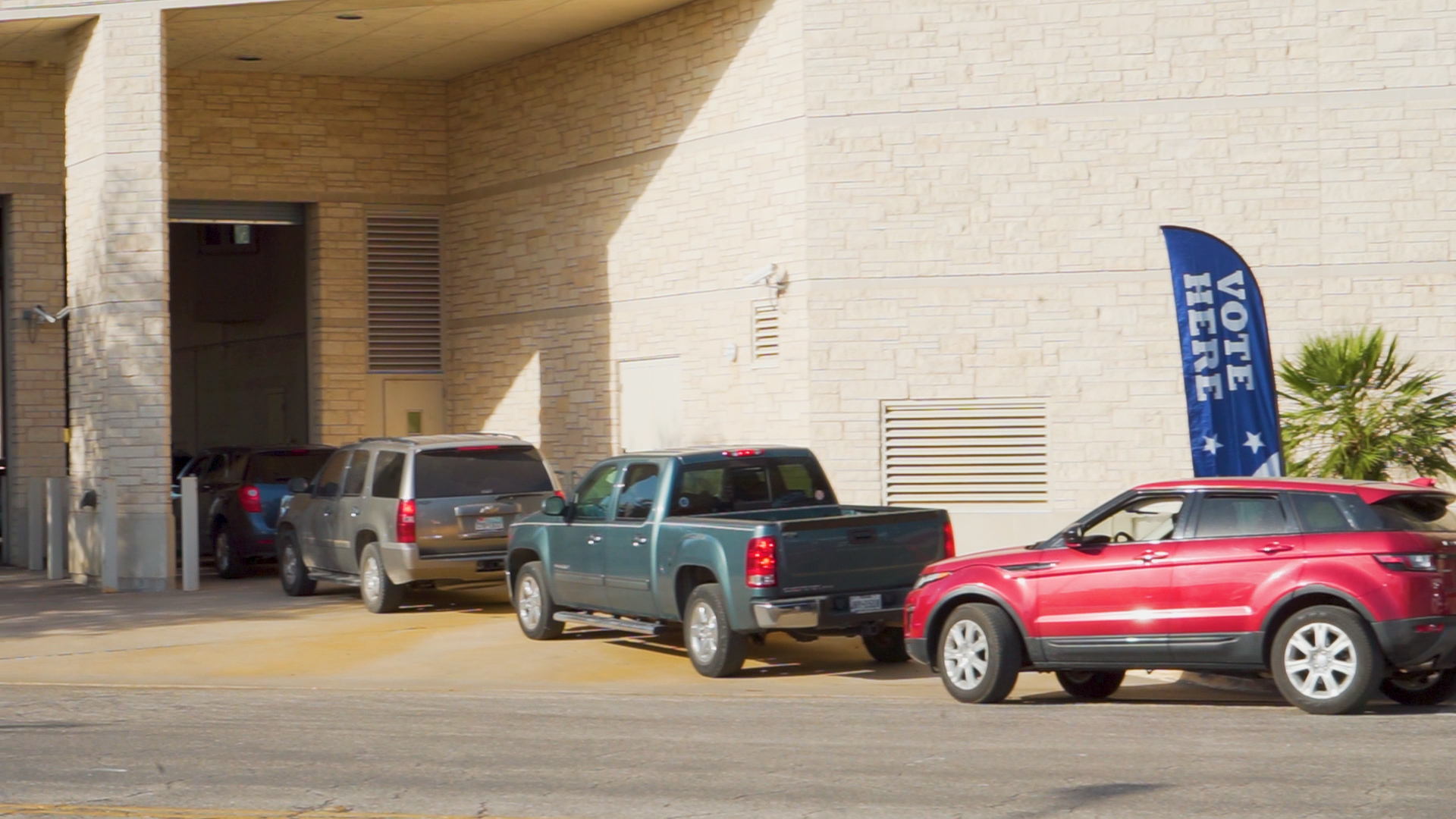 Drive-Thru Early Voting at the Old Tom Green County Jail