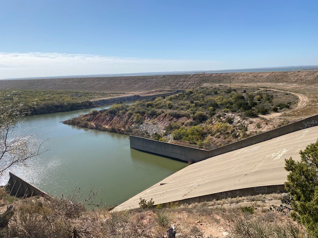 Twin Buttes Reservoir Cage.  (LIVE! Photo/Yantis Green)