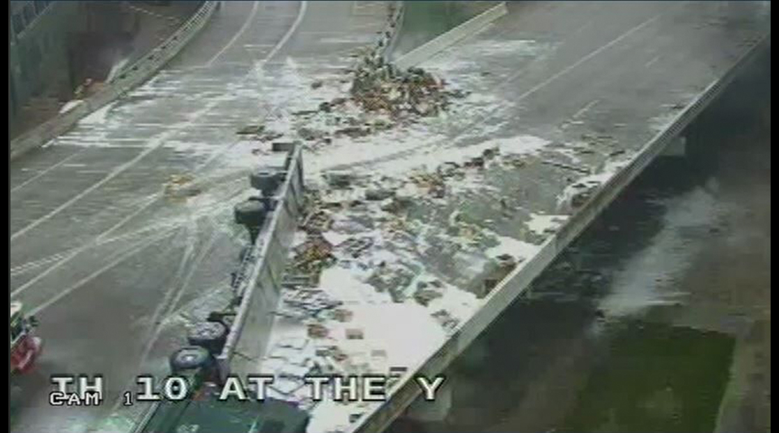18-Wheeler Swarmed With Bees