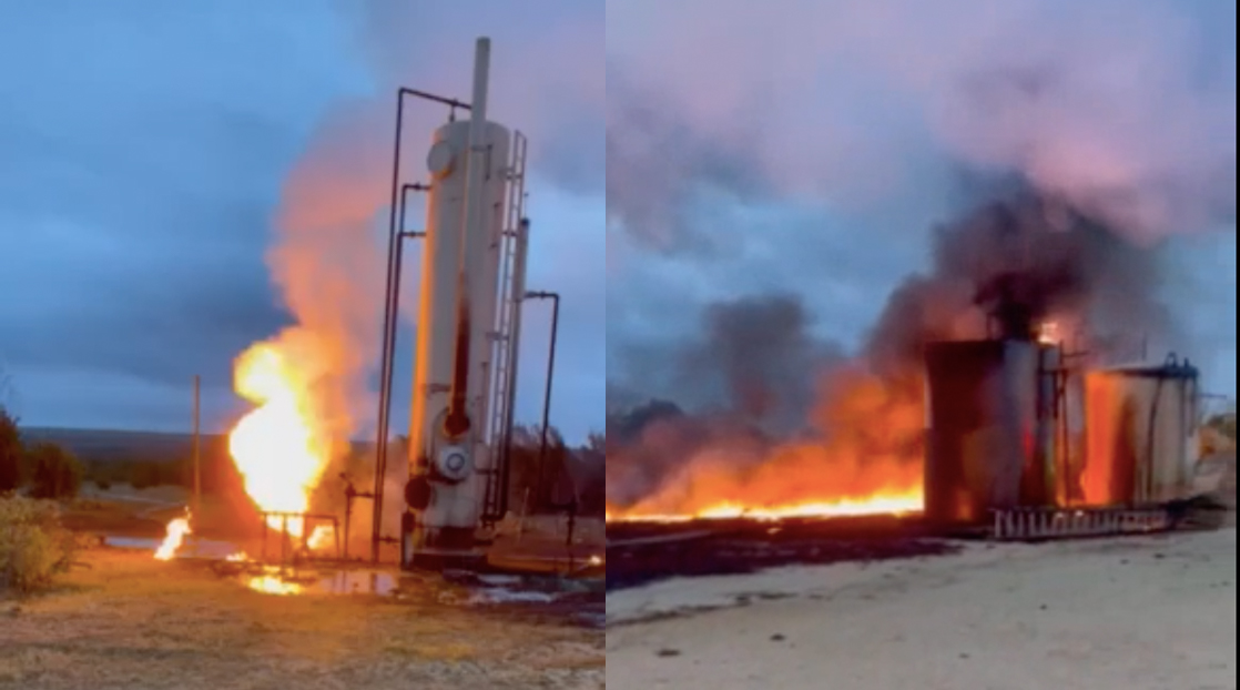 Oil Tank Battery Explosion