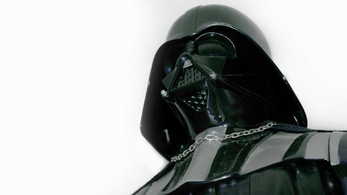 Buenos Aires, Argentina - November 22, 2017: A studio shot of a Darth Vader action figure from the movie series Star Wars — Photo by jopstock