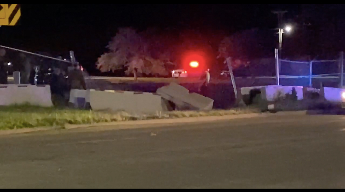 Drunk Driver Runs Into Security Fence at Dyess Air Force Base | Courtesy KTXS