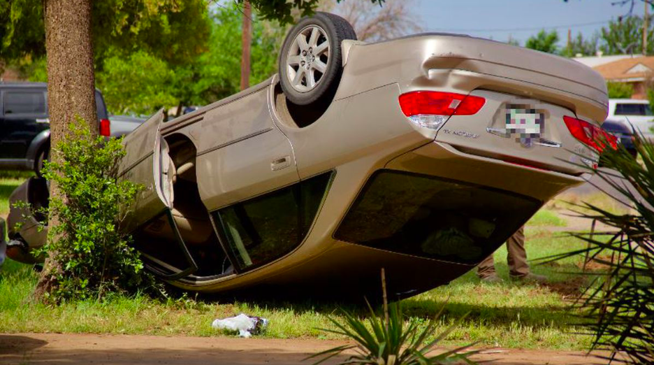 Rollover Crash | Courtesy of CBS7