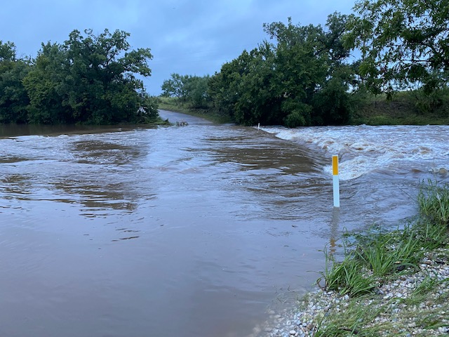 Mineral Wells Crossing 2021 Flooded (LIVE! Photo/Yantis Green)