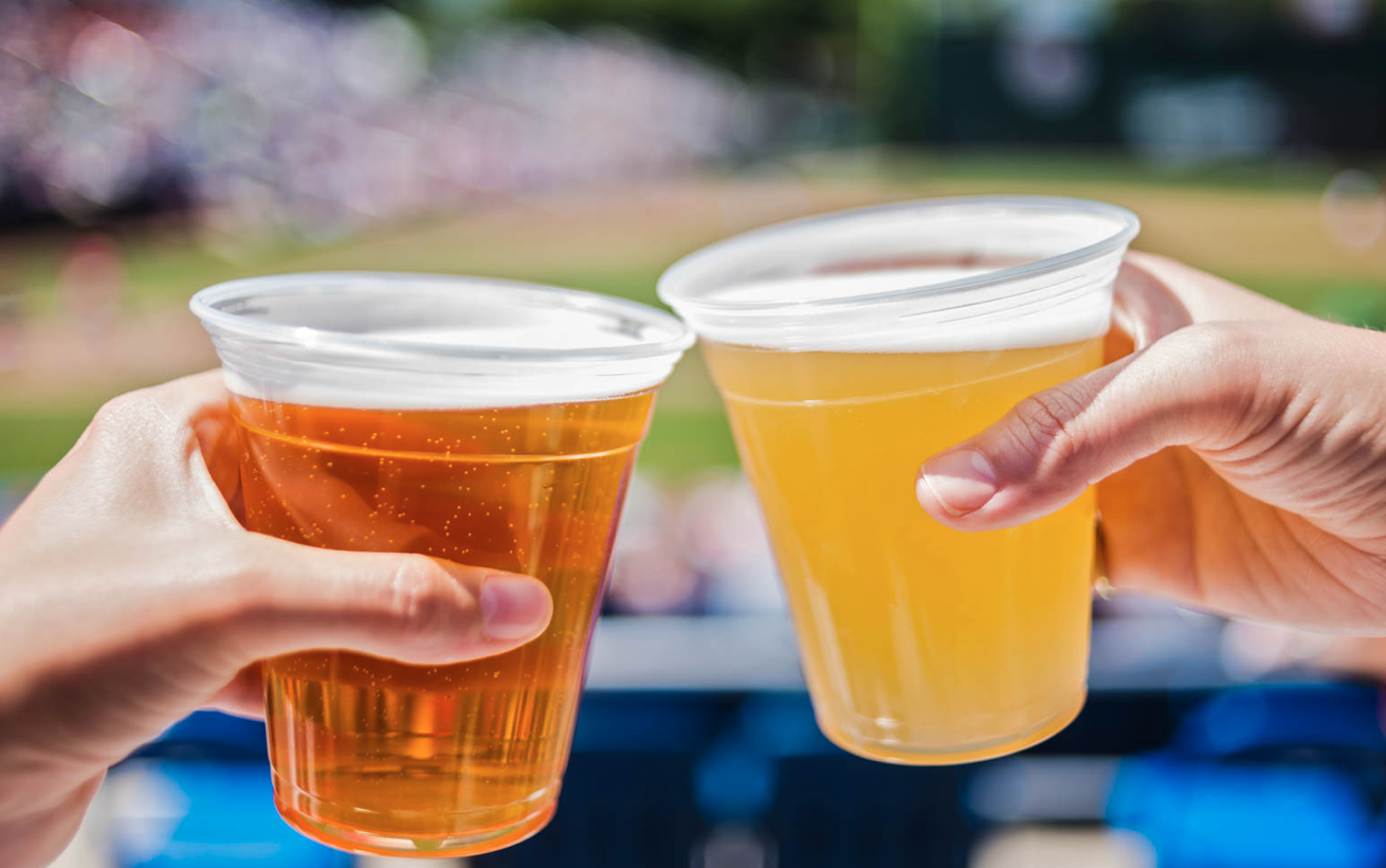 Beers at the Football Stadium