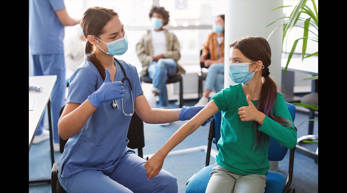 Teen Getting Vaccine | DepositPhotos