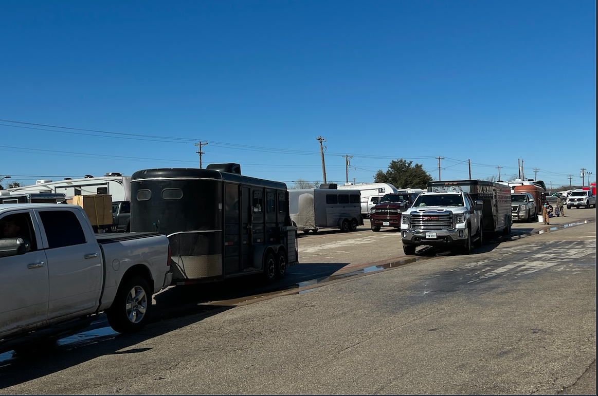 Trailer Line at the San Angelo Stock Show