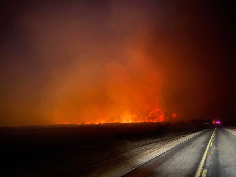 The Eastland Complex wildfires, taken by the Texas A&amp;M Forest Service