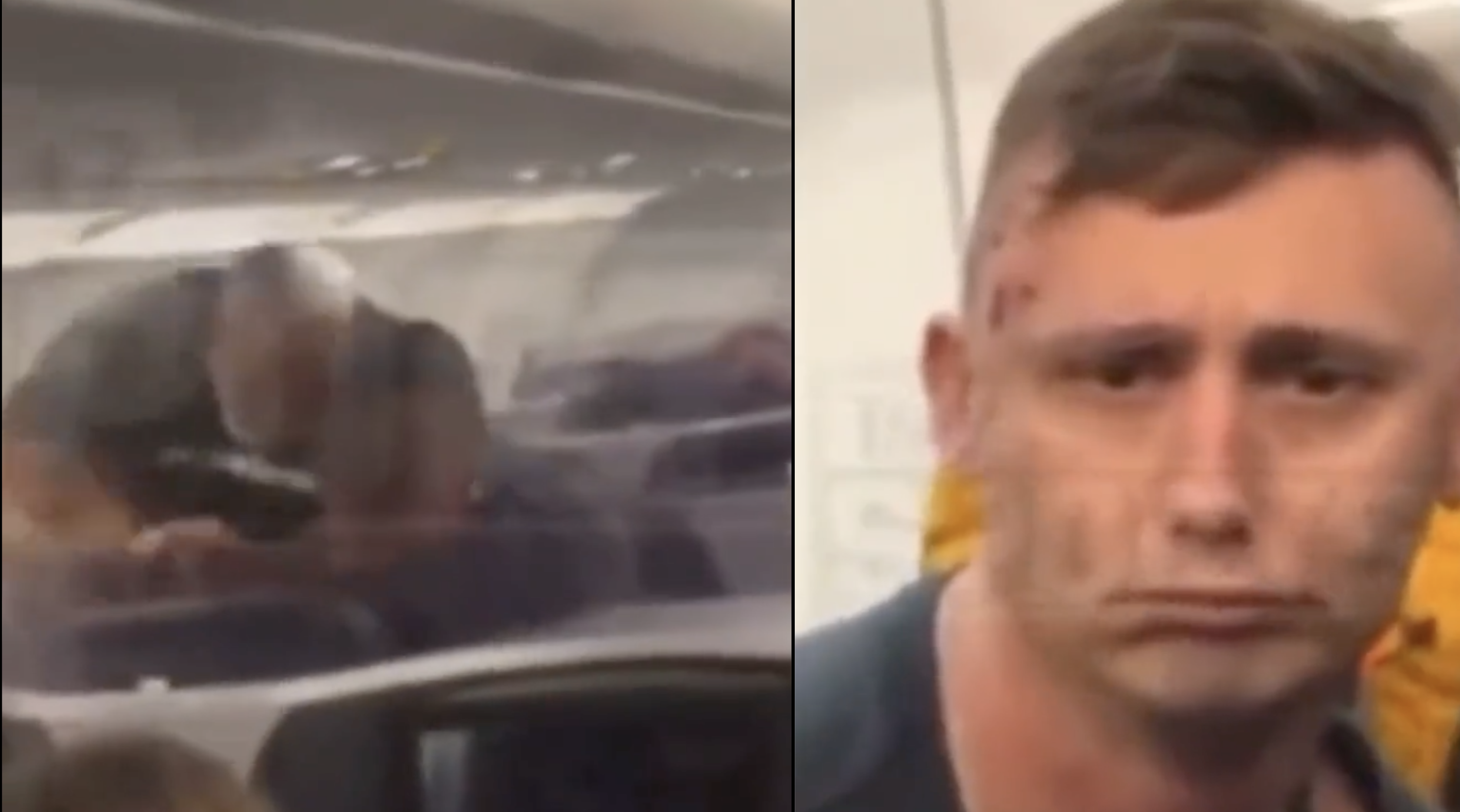 Mike Tyson Fight on Airplane
