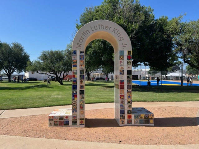 MLK Park Arch (LIVE! Photo/Yantis Green)