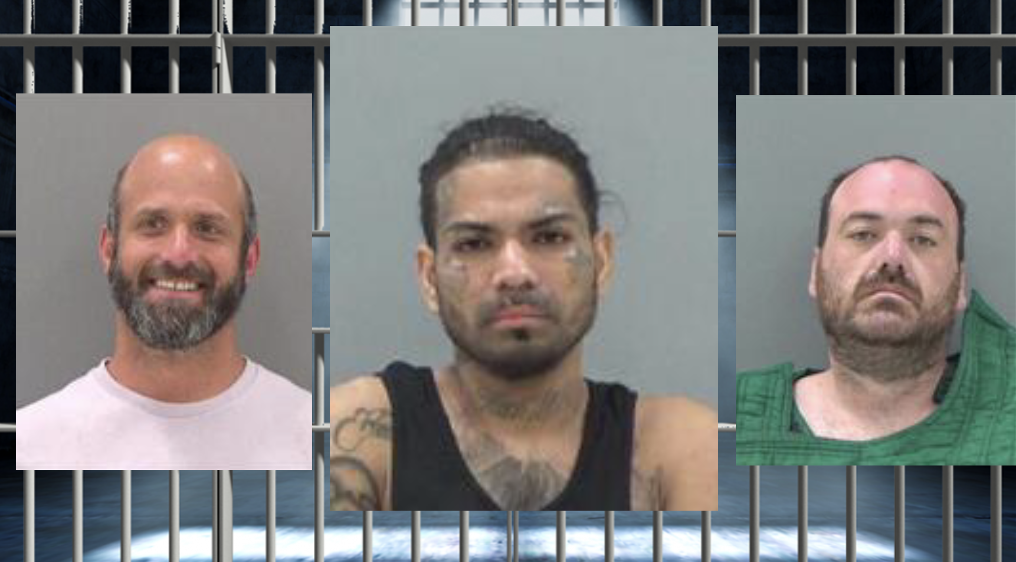 Brandon Barnes (L) Louis Renteria (M) Weldon Harris (R)