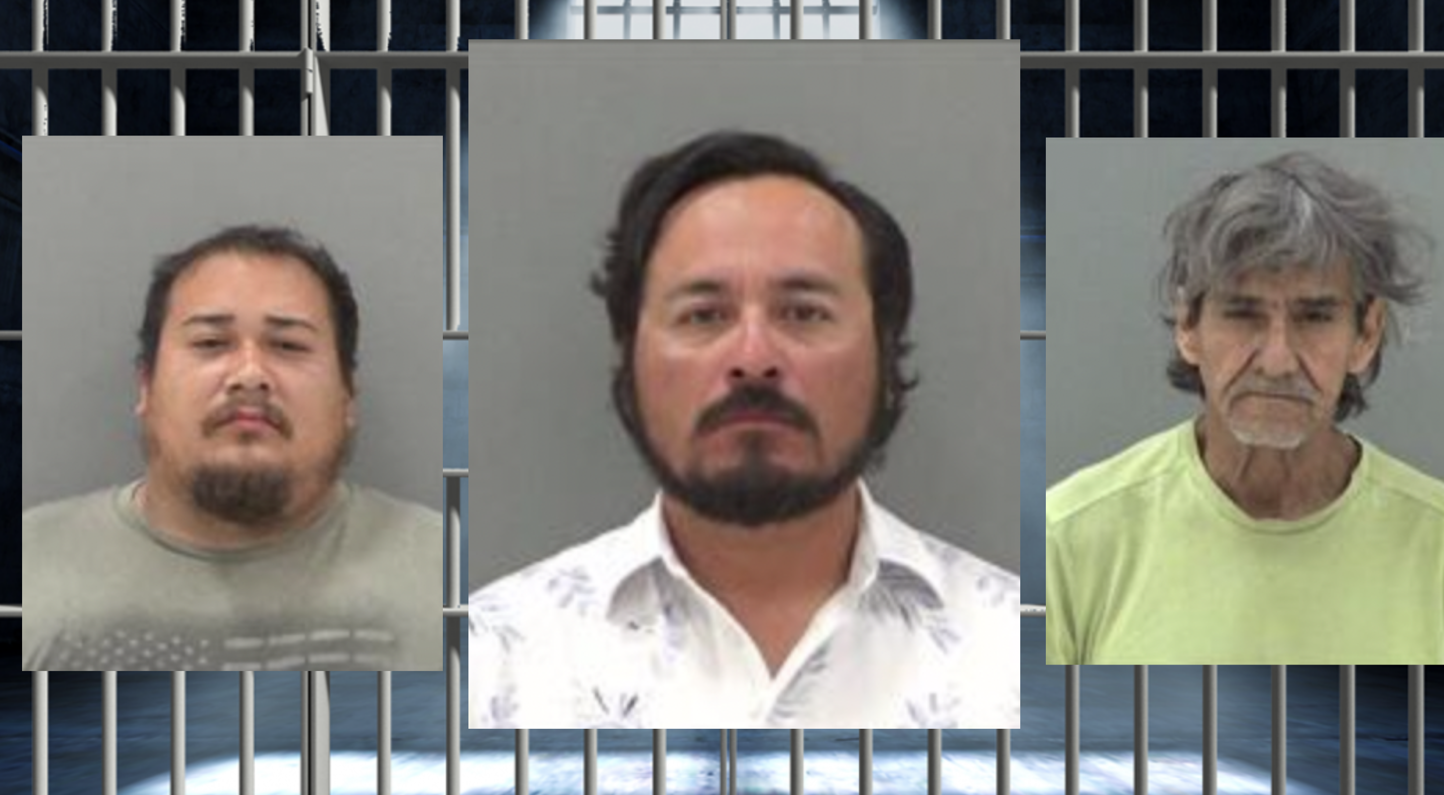 Johnny Rivera (L) Alejandro Rodriguez (M) Mario Garza (R)