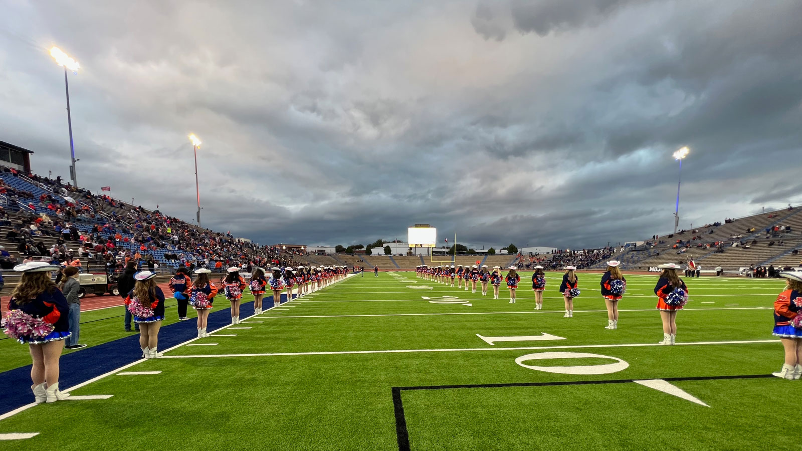 Pregame ceremonies at the beginning of the game against Odessa Permian on Oct. 28, 2022.