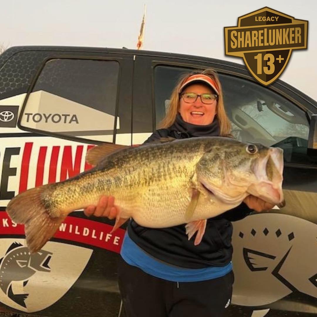 Mechelda Chriswell 14.08 Ivie Bass 2.28.23 (Courtesy/TPWD)