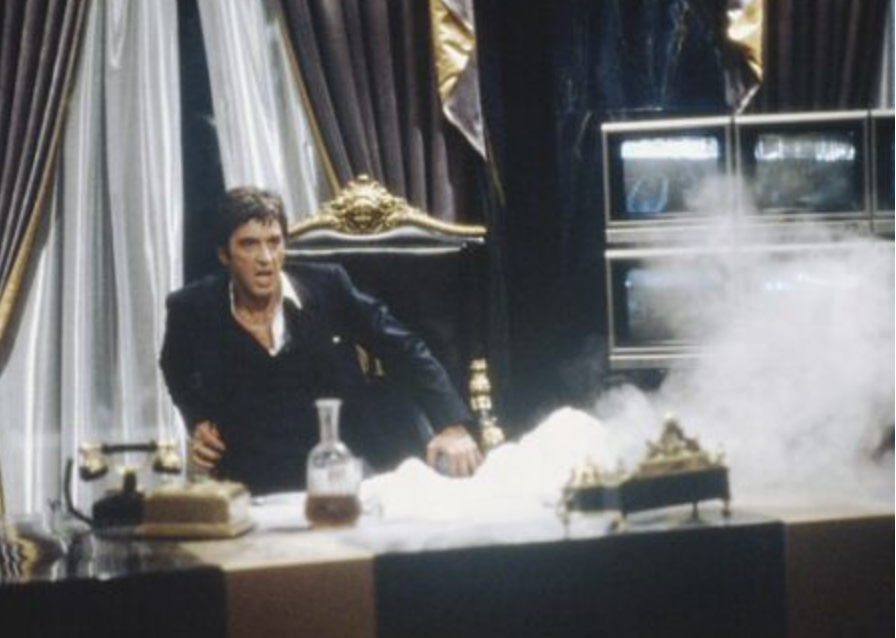 Scarface Cocaine Scene (Courtesy/Wordpress)