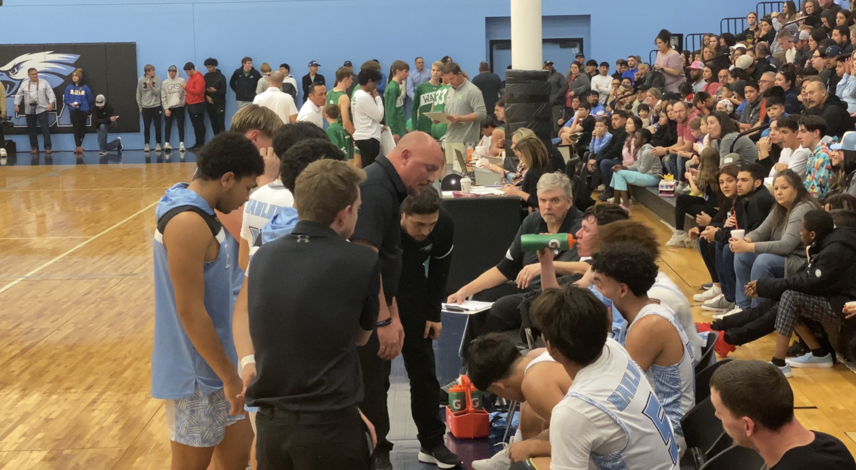 Head Coach Kent Sherrill and the TLCA Eagles