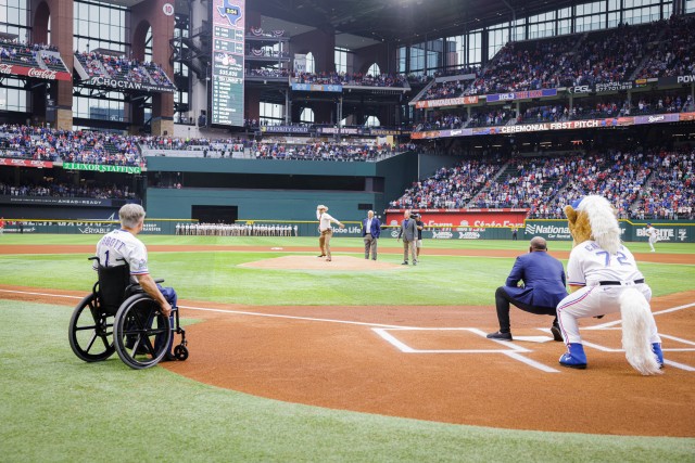 MLB Opening Day Gov Abbott Texas Rangers (Courtesy/gov.texas.gov)