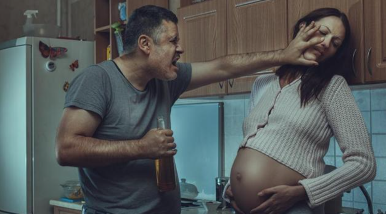 Assaulting a Pregnant Woman (Courtesy/Hindustan Times)