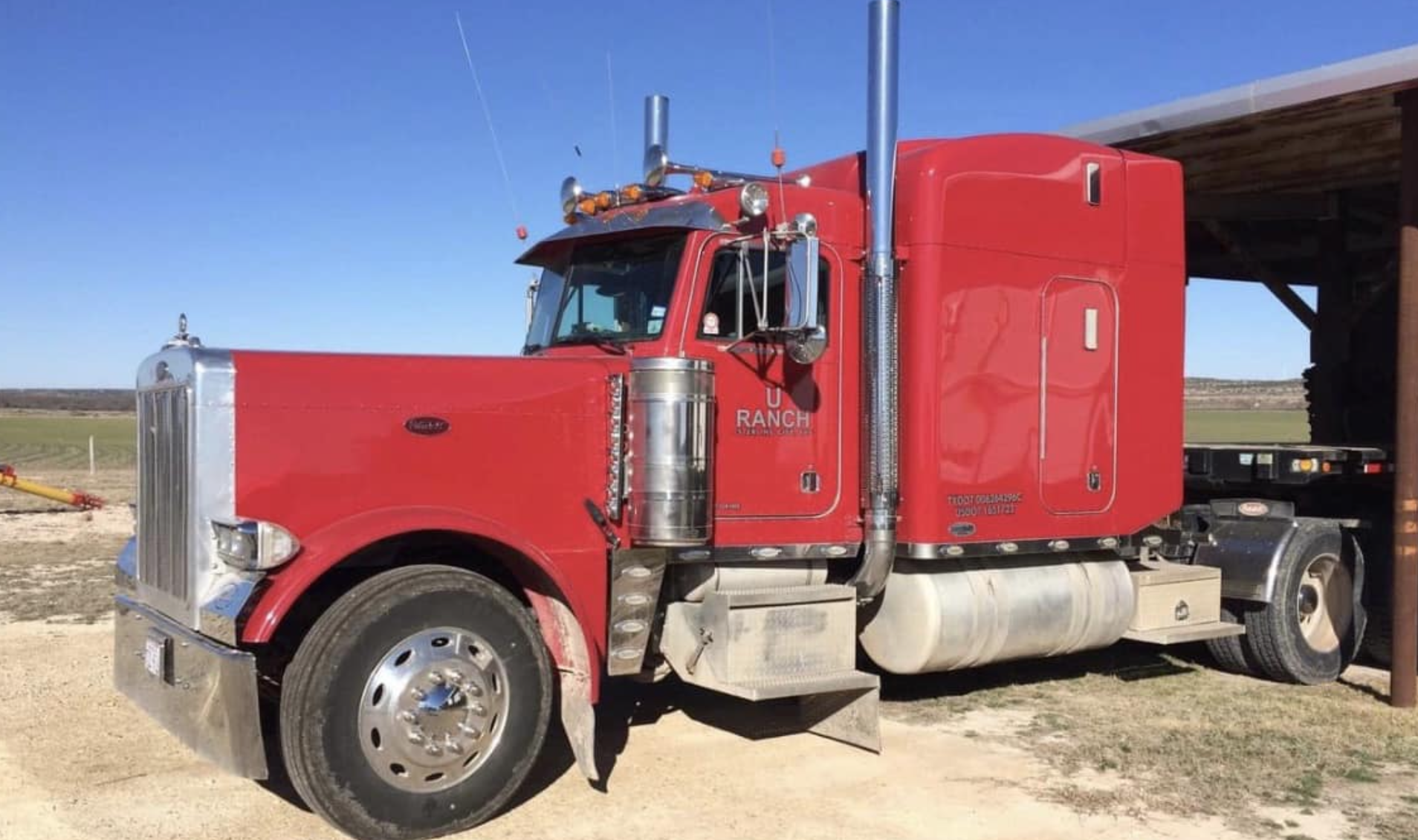 Red Semi Truck Stolen from Sterling City