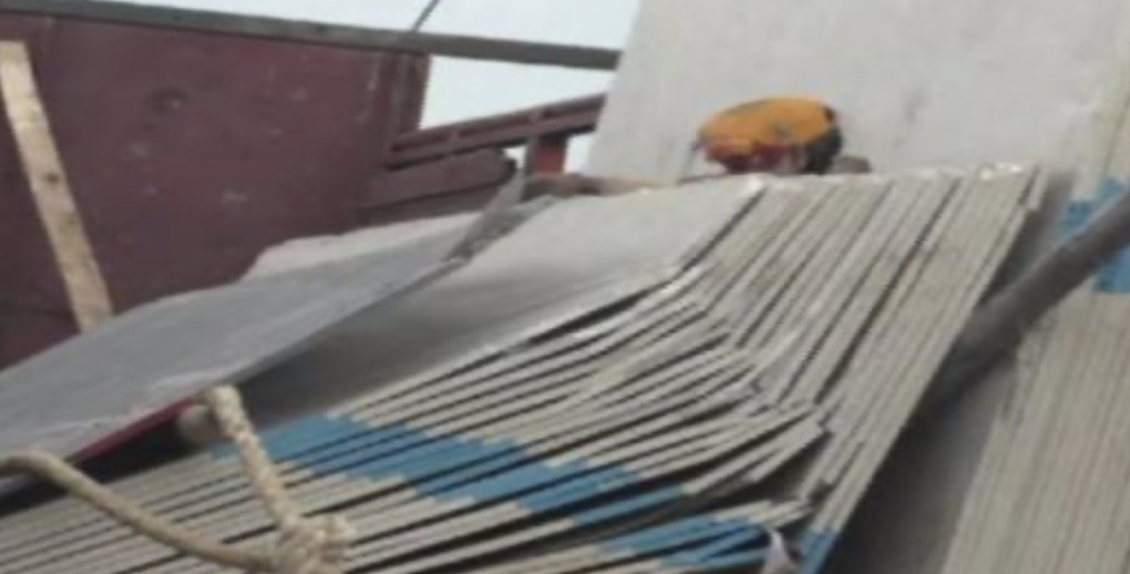 Marble Slabs Falling