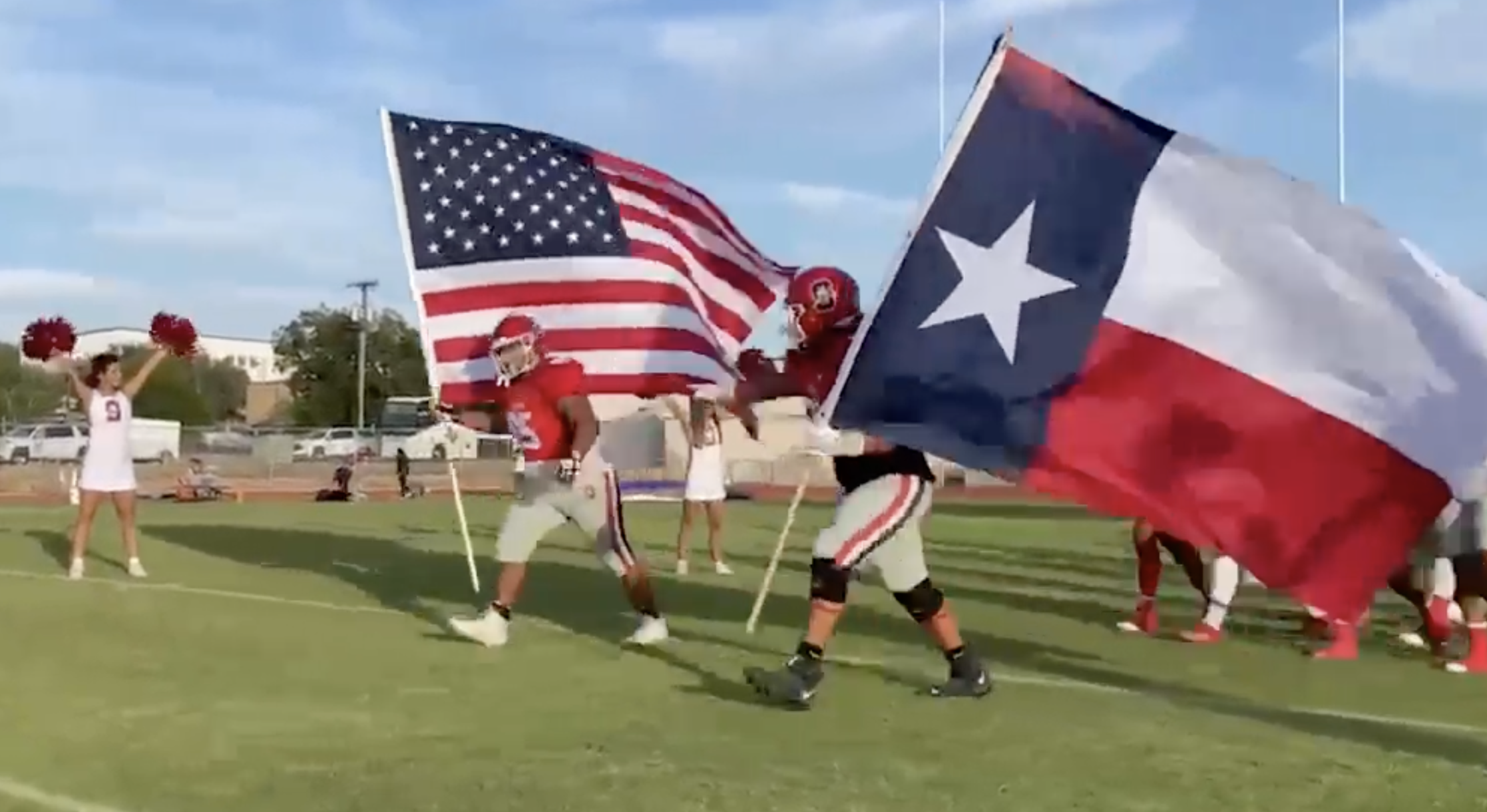 Sonora take the field for their Homecoming Game against Alpine