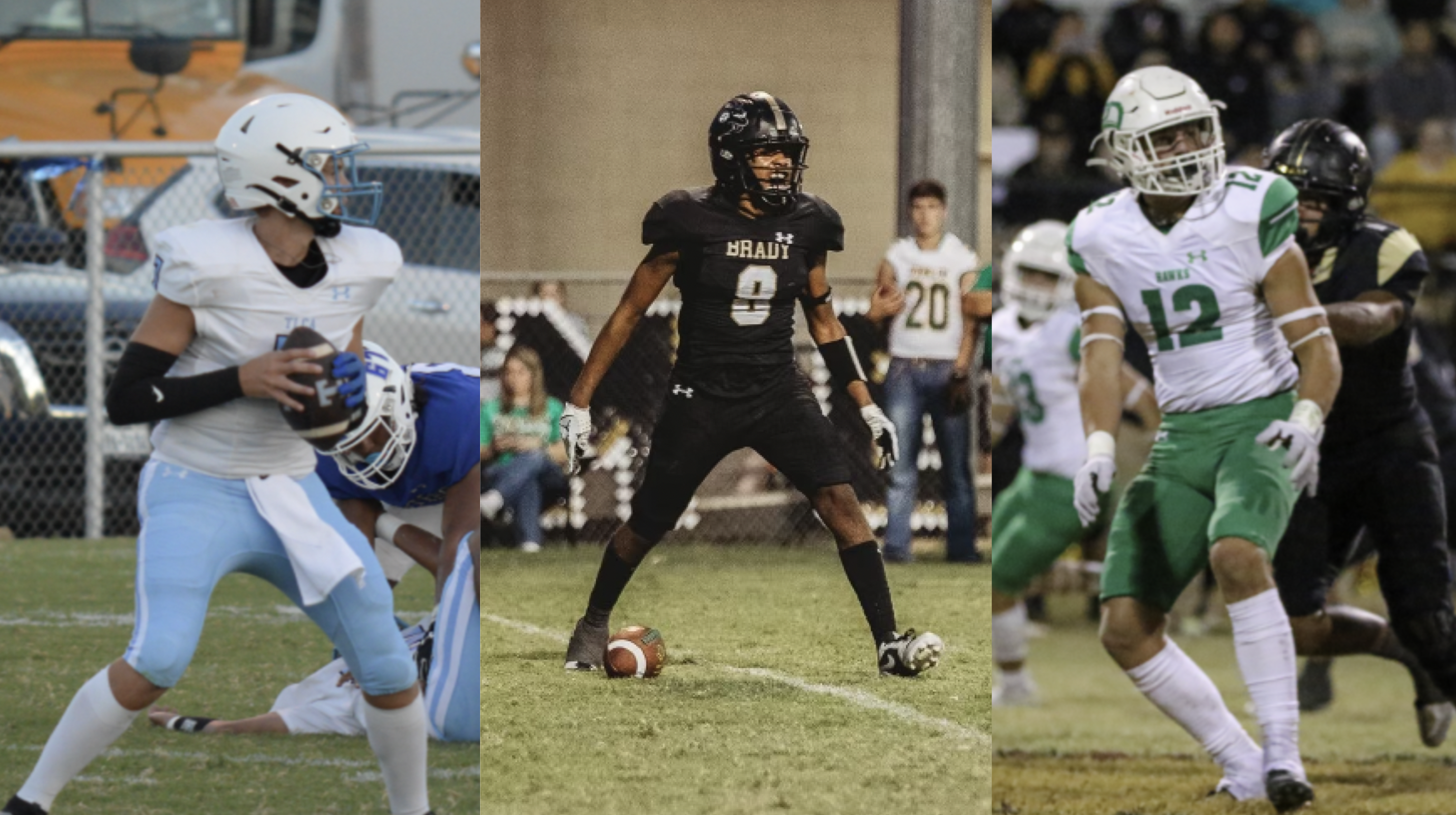 TLCA's Layne Honea, Brady's Johnny Menefield, Wall's Brylan White