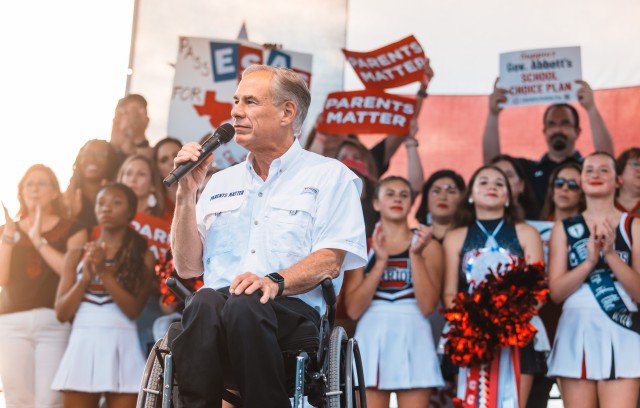Gov. Abbott on School Choice Friday 10/27/23 (Courtesy gov.texas.gov)