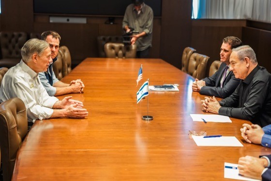 Abbott and Netanyahu in Israel (Courtesy gov.texas.gov)