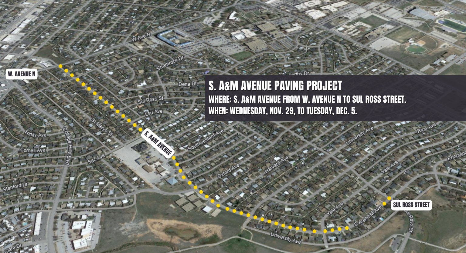A&amp;M Ave. Paving (Courtesy COSA)