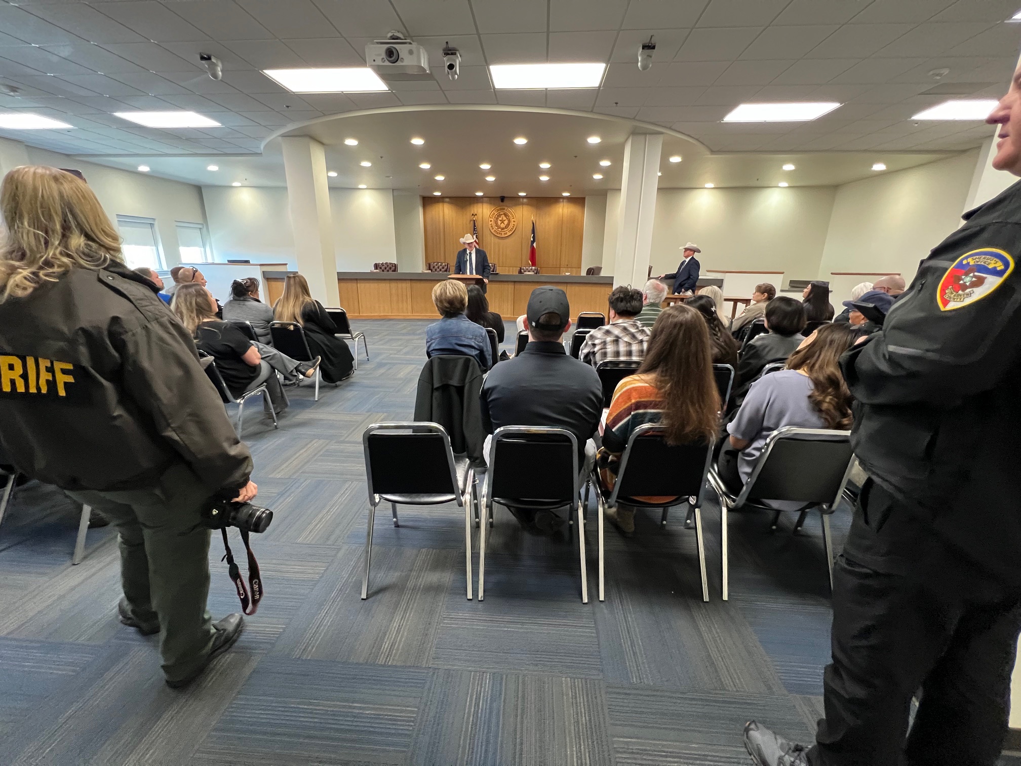 Tom Green County Sheriff Nick Hanna Presides Over Promotion Ceremony (LIVE! photo Yantis Green)