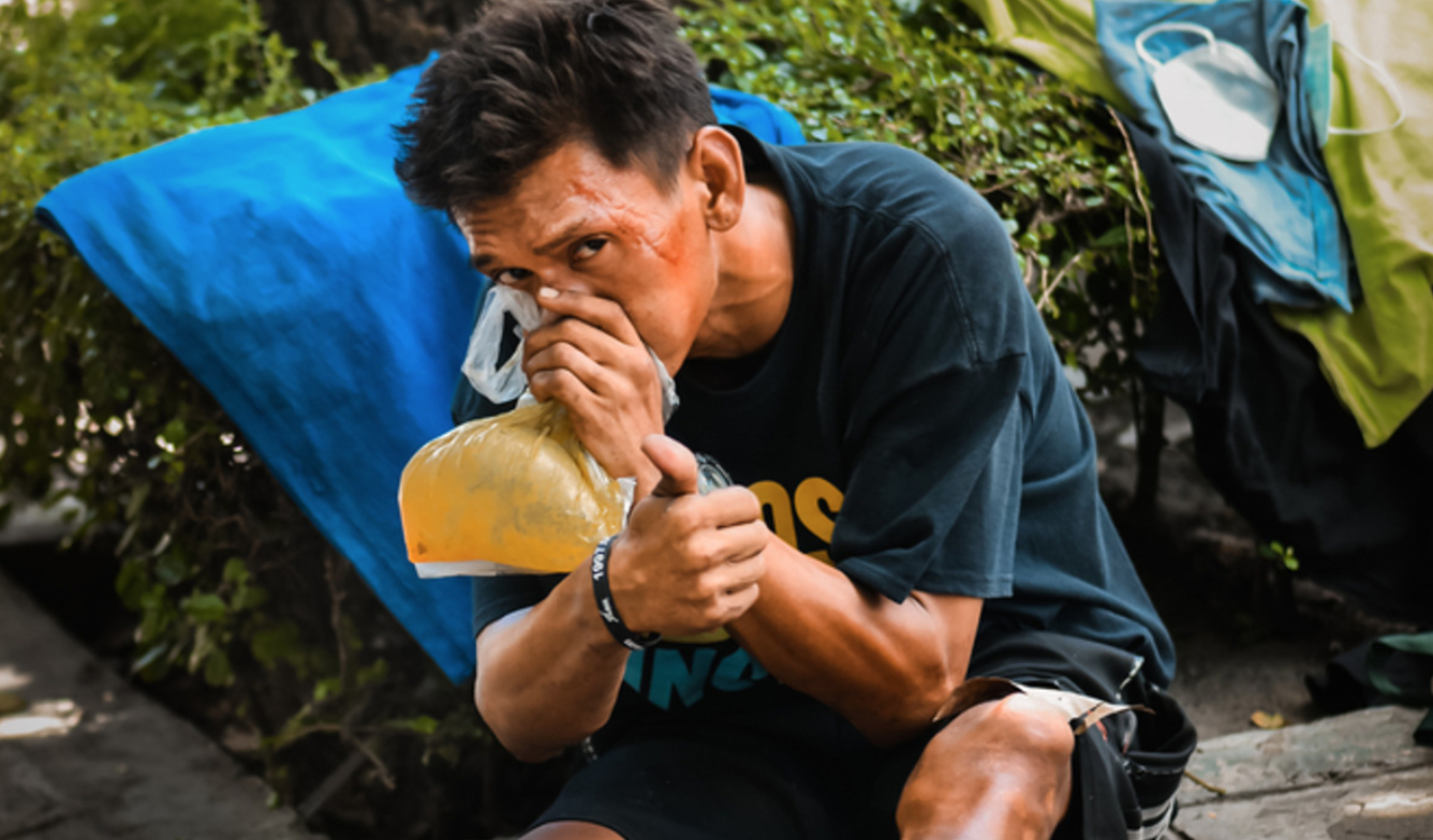 Huffing Illegal Substance (Courtesy Healing Properties)