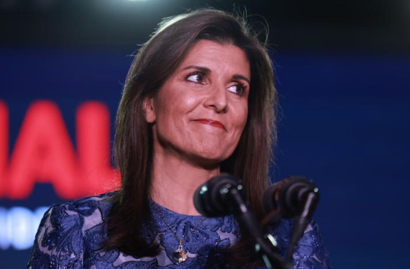 Nikki Haley in Concord NH Tuesday (Courtesy Forbes)