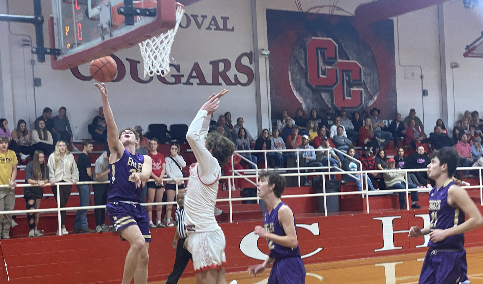 Sterling City Eagle Seth Turner takes a shot.