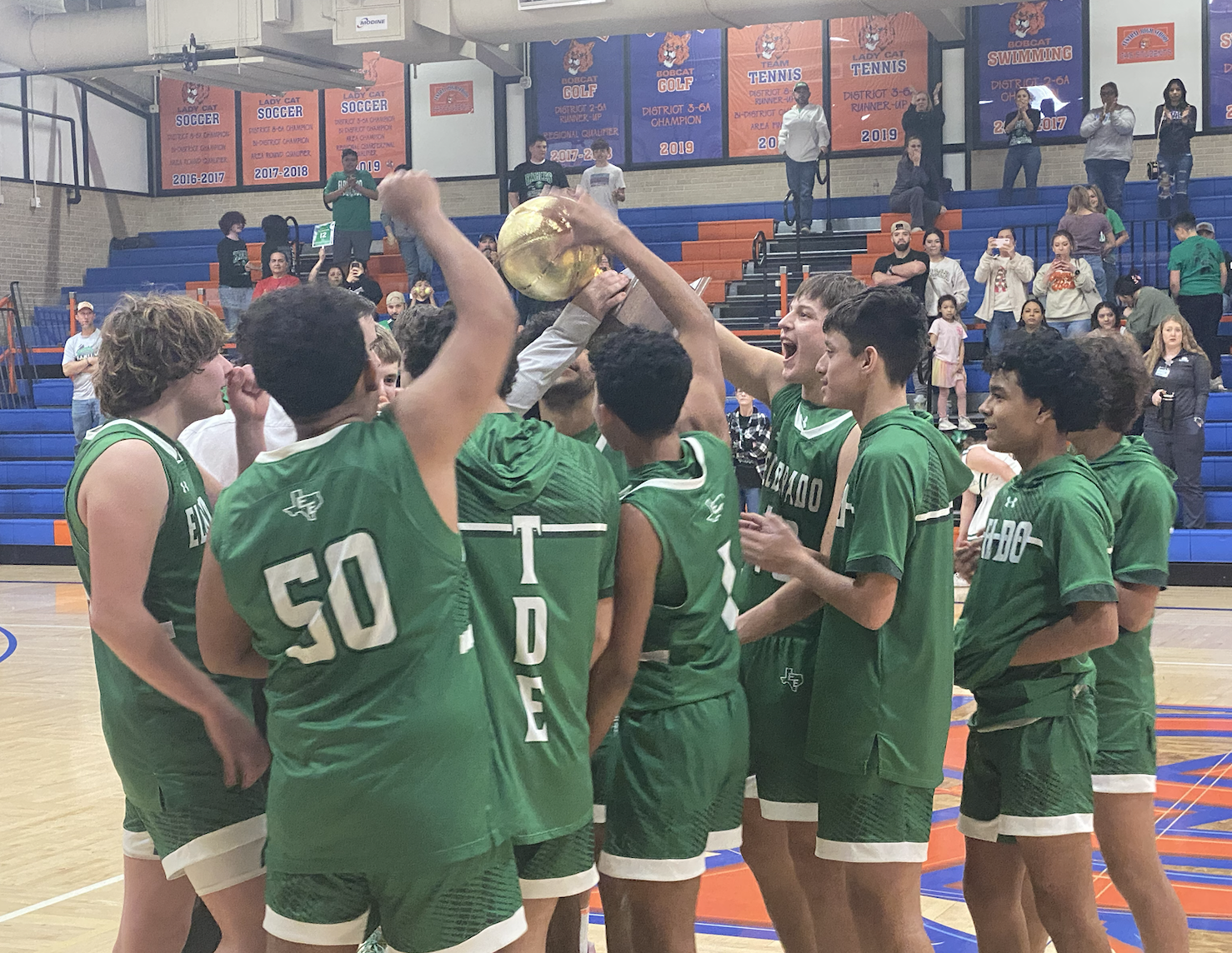 Eldorado Earns a Gold Ball after defeating the Roscoe Plowboys.