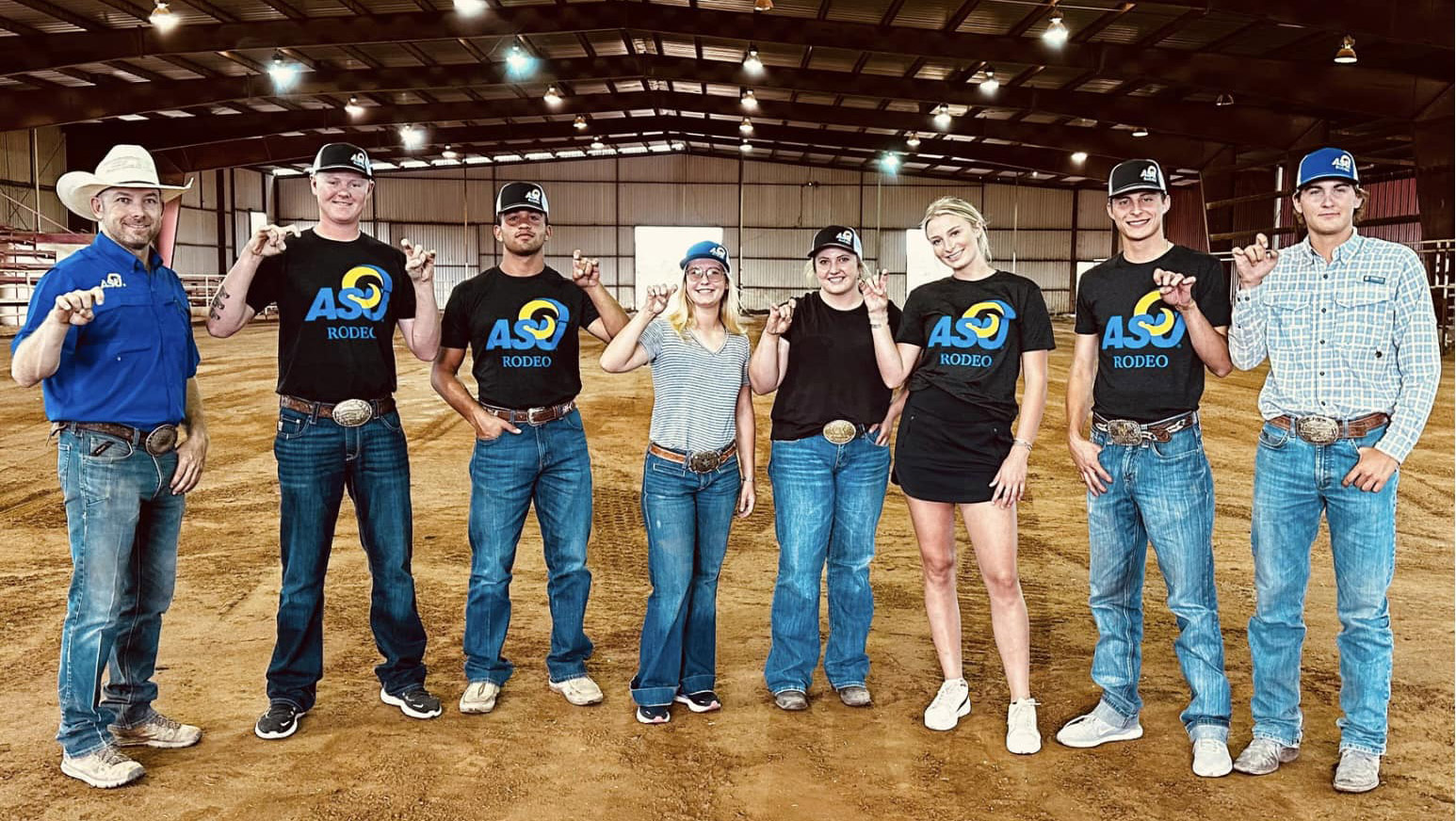 The 2023 Angelo State University Rodeo Team of 2023-2024