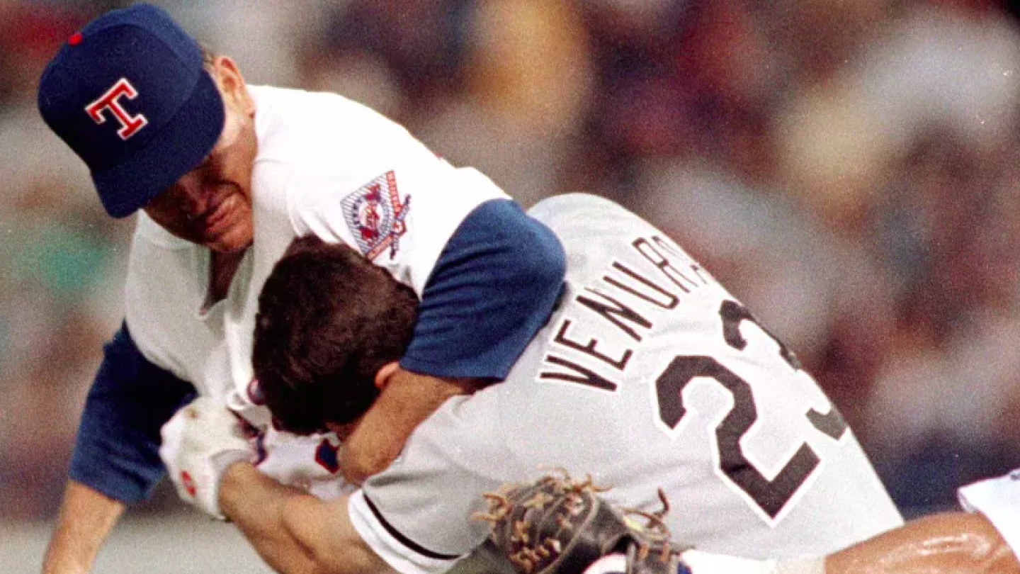 Why did Robin Ventura charge the mound on Nolan Ryan in 1993 after Ryan hit him with a pitch?