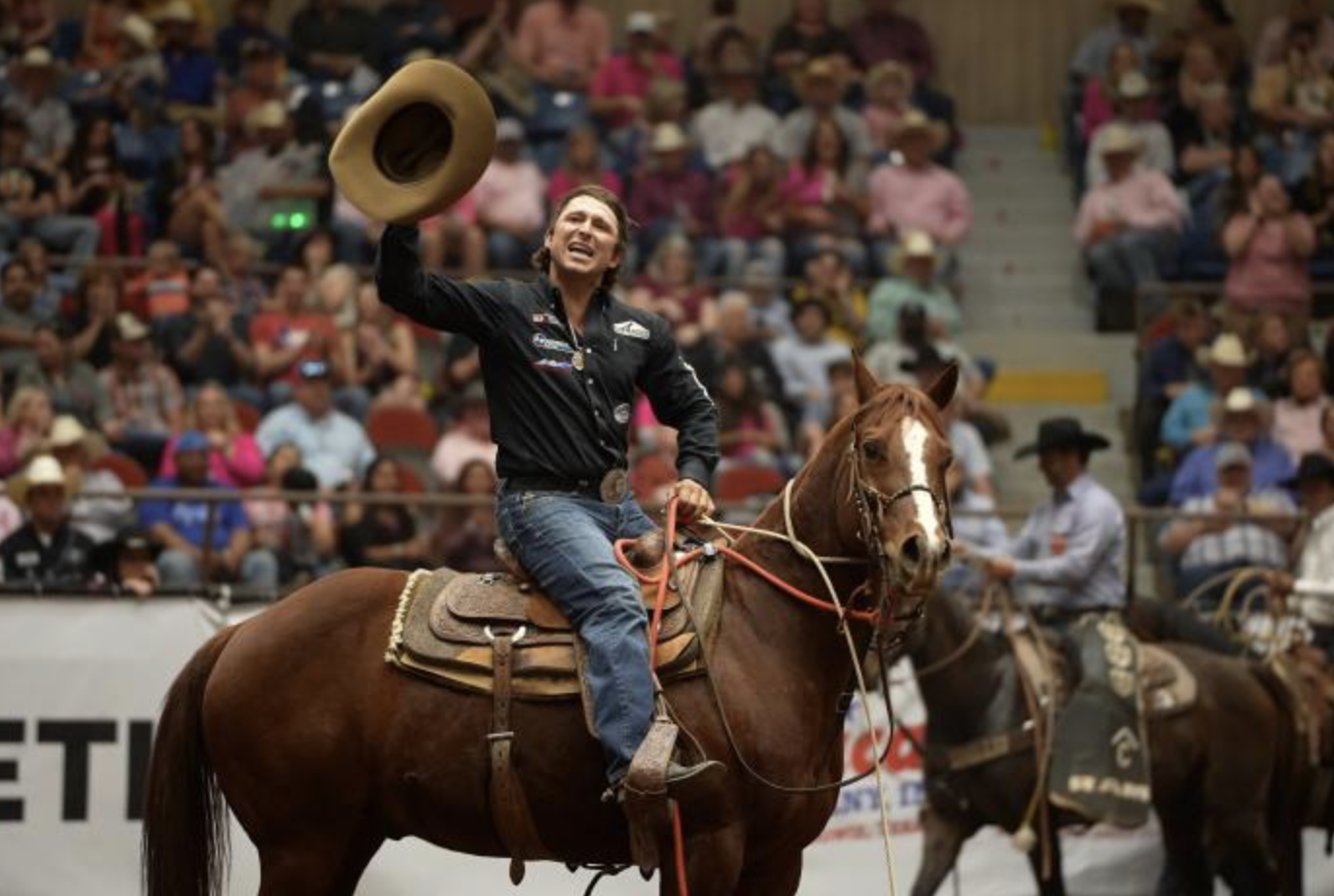 Ty Harris won Round 3 at the National Finals Rodeo on Saturday, Dec. 7, 2024.