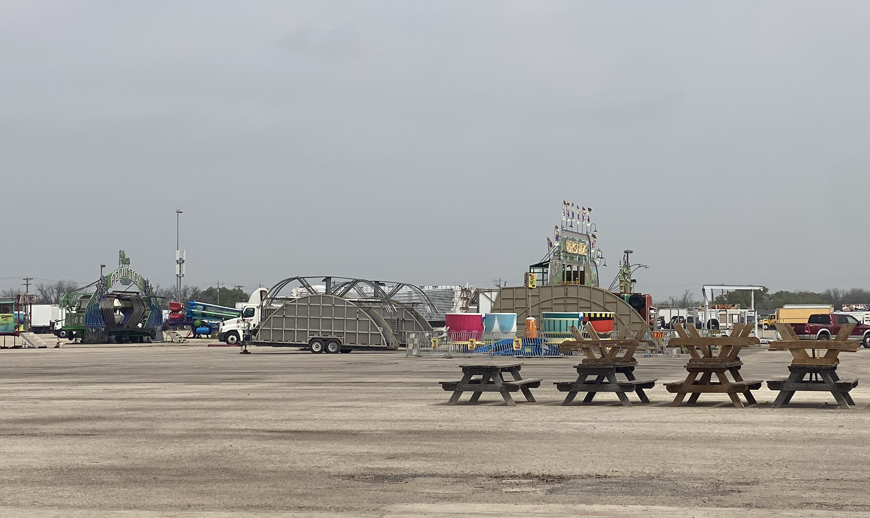 The Western Finance carnival is currently being setup for opening day