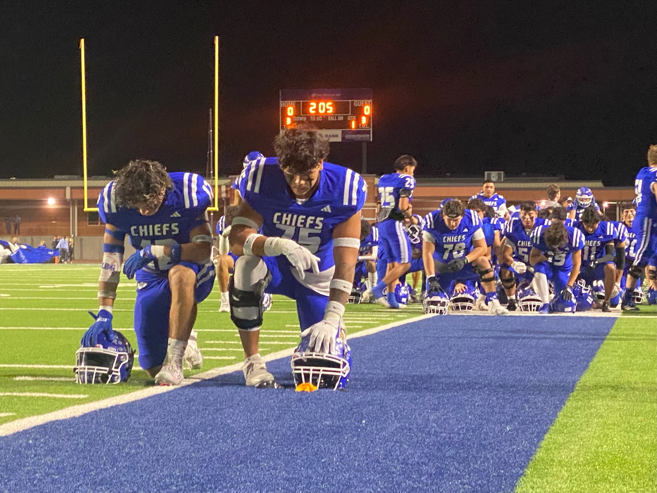 Lake View faced Lampasas for the round 1 district playoff round on Nov 13, 2025.