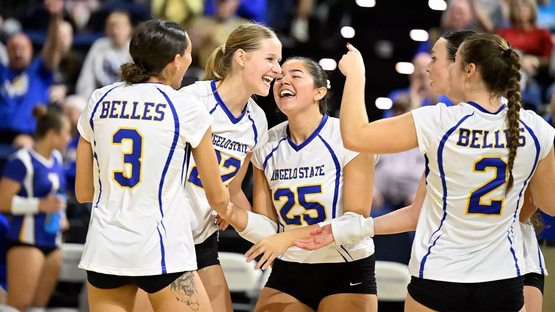The top-seeded Angelo State University volleyball team won its opening match at the Lone Star Conference Tournament on Thursday with a 25-20, 25-23, 25-14 victory over No. 8 seed Texas A&amp;M-Kingsville at the Junell Center.