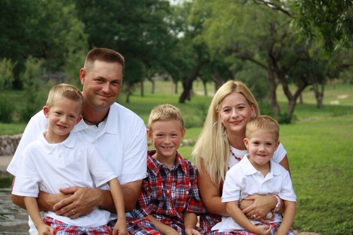 The Henry Family, Jimmy, Ashley, Cade, Wyatt and Trent (Photo Courtesy of the Ashley Henry Memorial Fund Facebook)