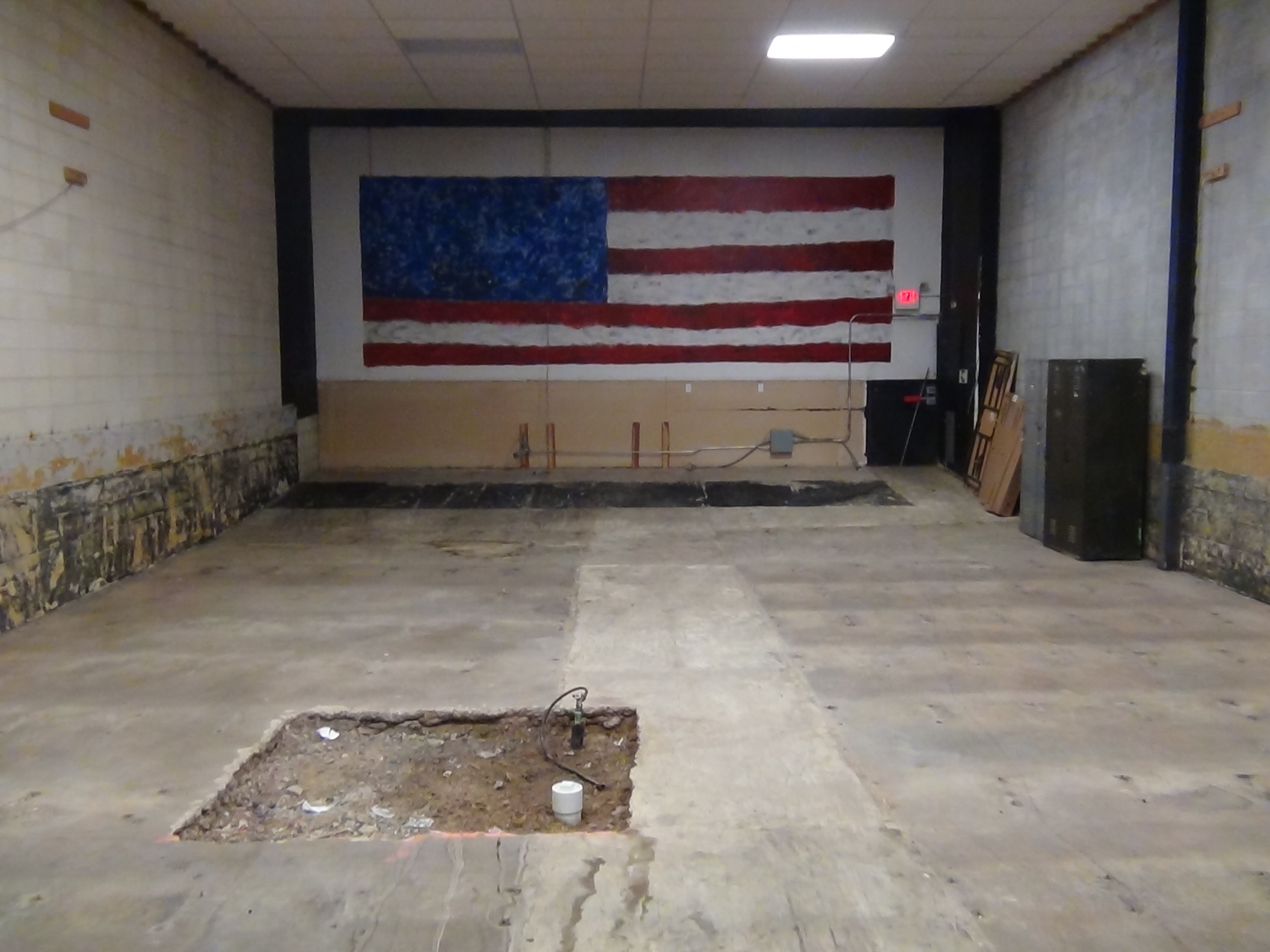 The empty theatre room where the range will be (LIVE! photo by Cheyenne Benson)