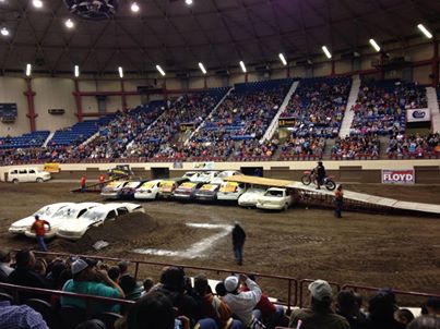 Beckley talks about jumping, while sitting on the ramp (LIVE! photo by Hayden Hyde)
