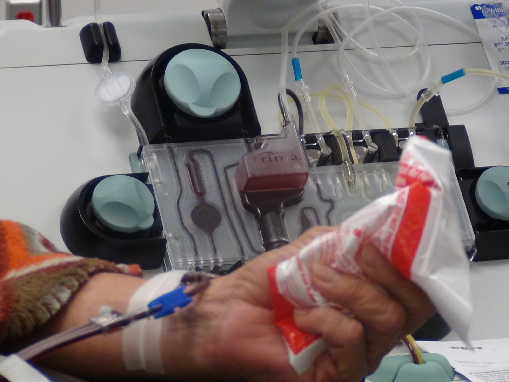 Cancer patients make up 20% of blood donations (LIVE! photo by Cheyenne Benson)