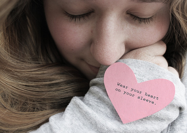 Please don't literally wear your heart on your sleeve, its gross and fatal (photo courtesy of flickr)