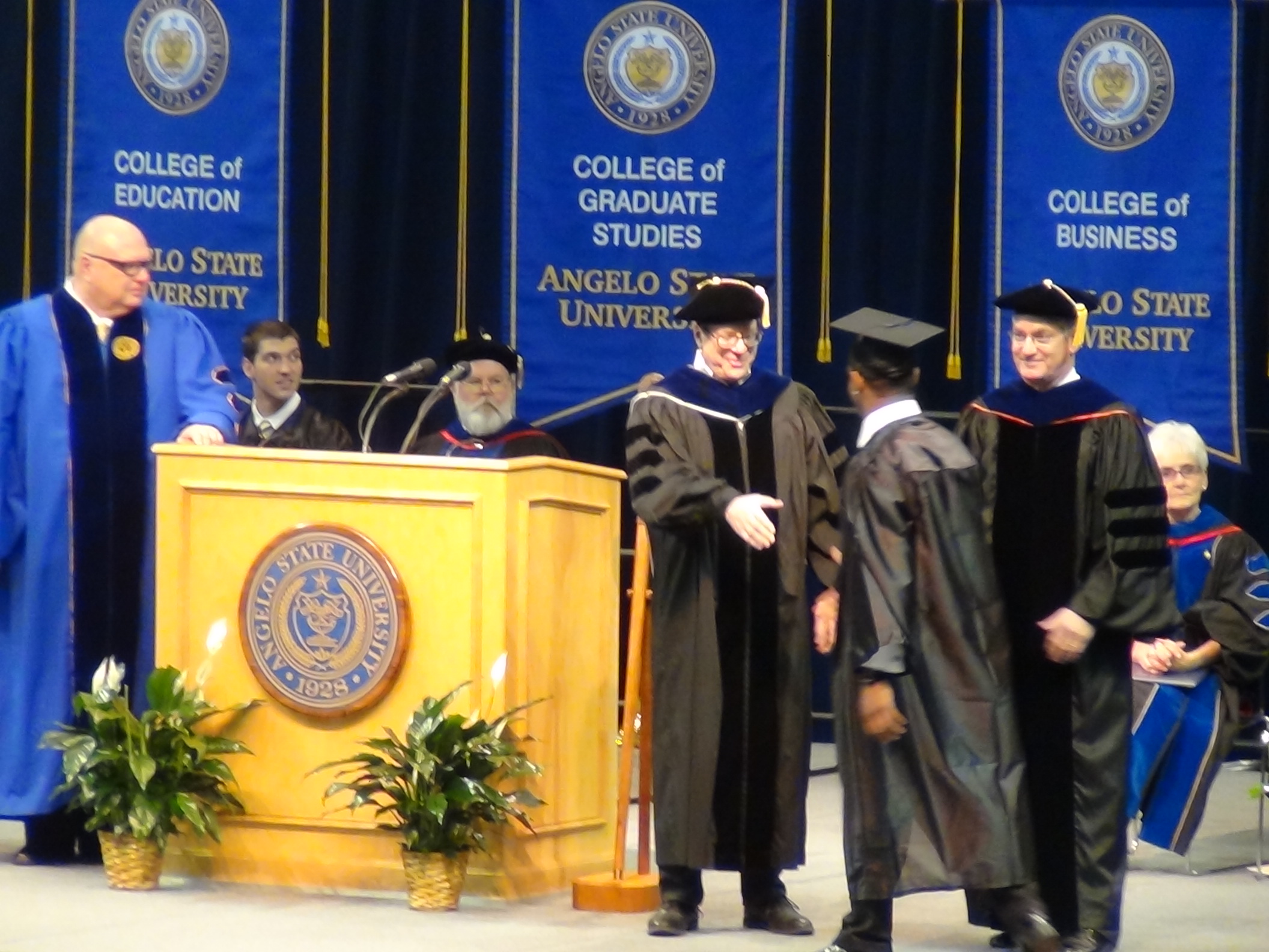 A graduate walks across the state (LIVE! photo by Cheyenne Benson)