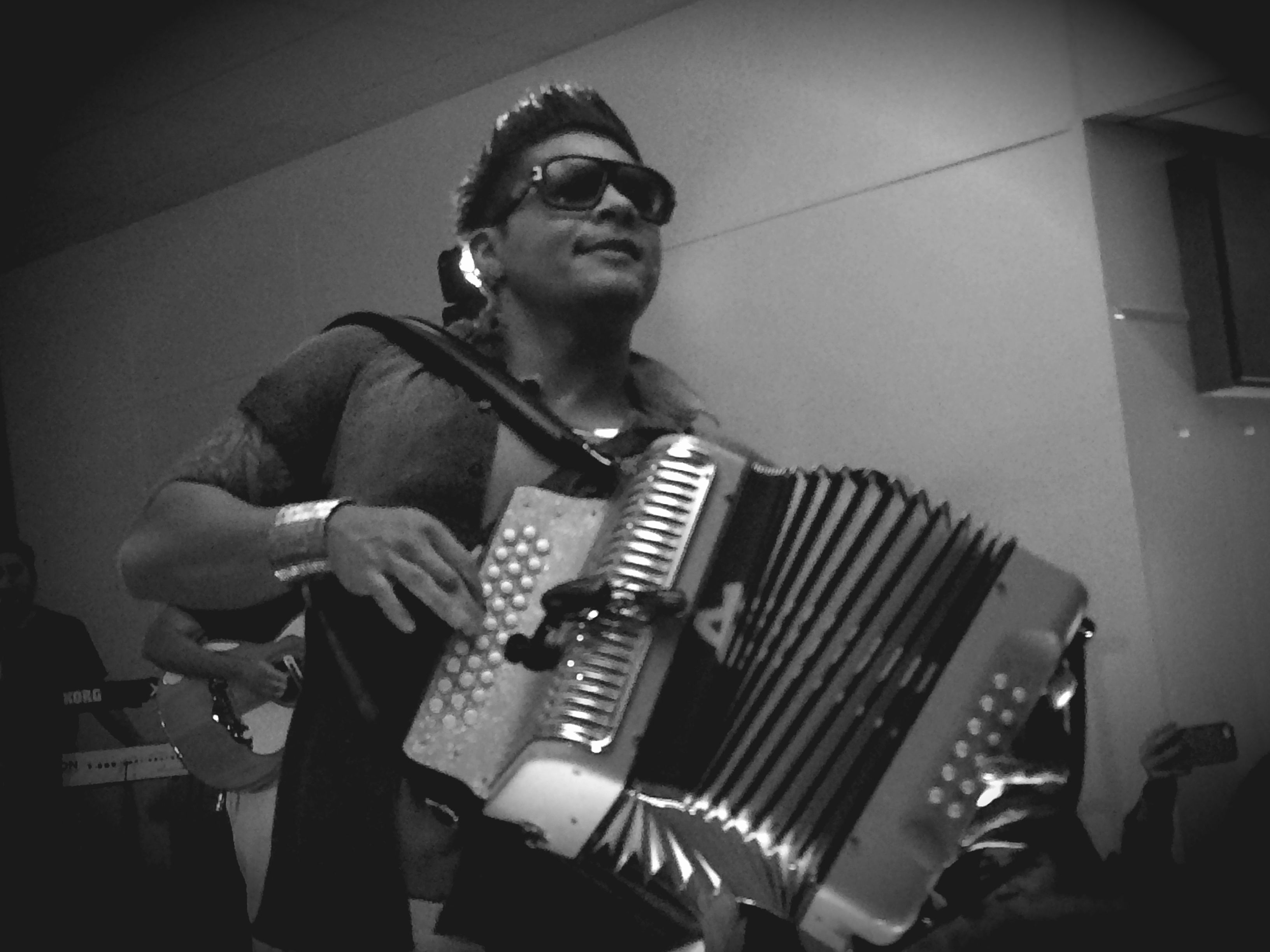Tejano musician AJ Castillo plays the accordion. (Contributed photo)