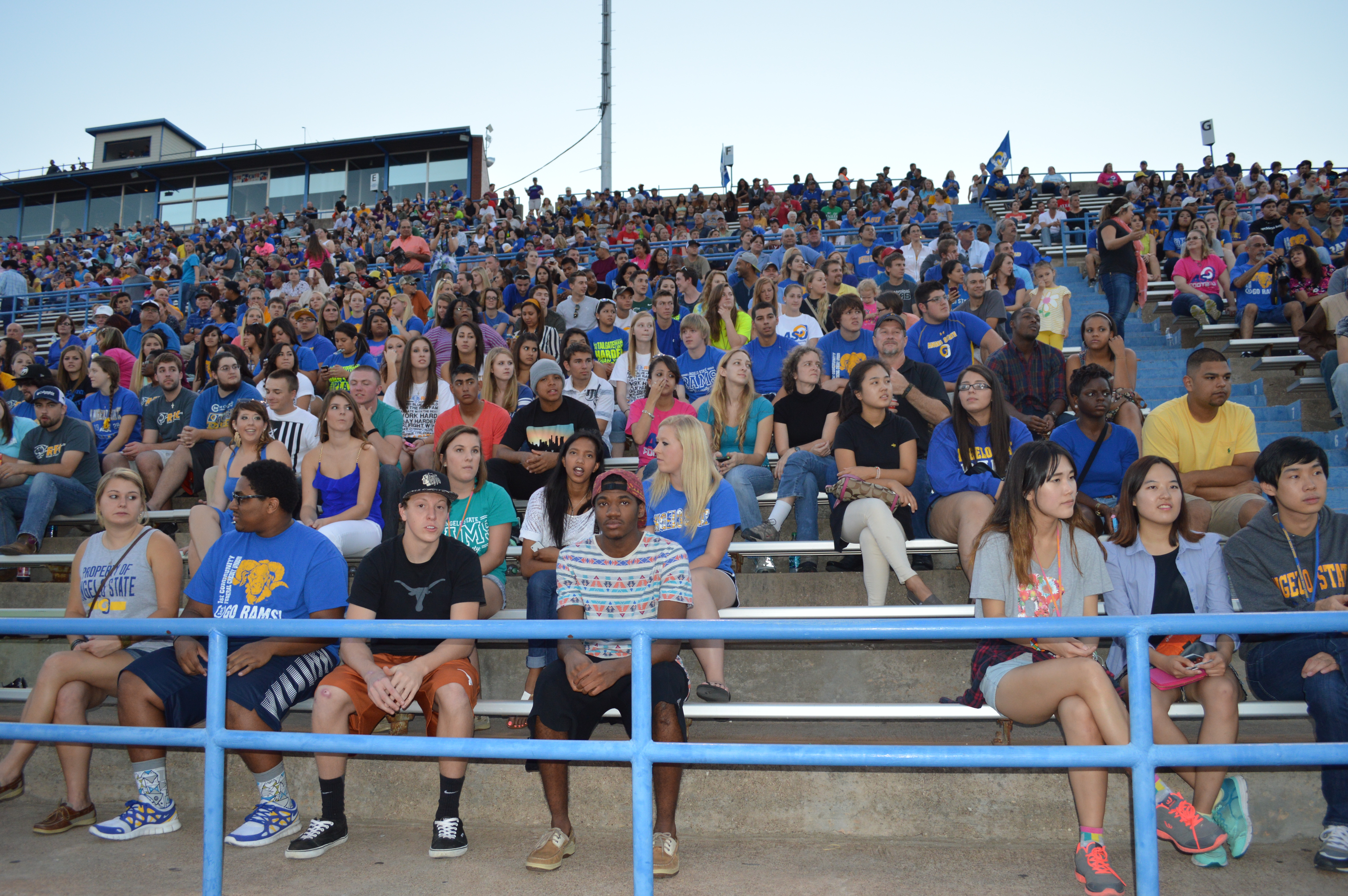 Crowds watched the homecoming game Saturday night (LIVE! Photo by Lauren Lopez)
