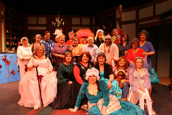 The cast of "Dashing Through the Snow" (Photo Courtesy of Angelo Civic Theatre)