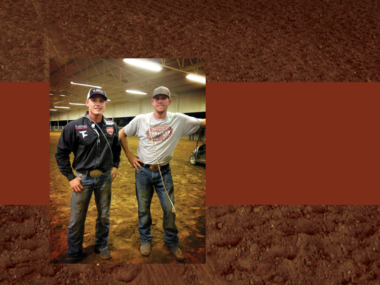 Tuf and Clint Cooper getting in some practice (photo courtesy of Tuf Cooper's Twitter)